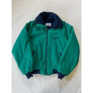 90s Pro Fit Mens Medium Bomber Jacket Green Performance Coal Vintage Made in USA